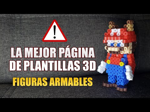 Encontré MÁS DE 100 PLANTILLAS para hacer FIGURAS 3D ARMABLES con Hama/ Perler/Artkal Beads 