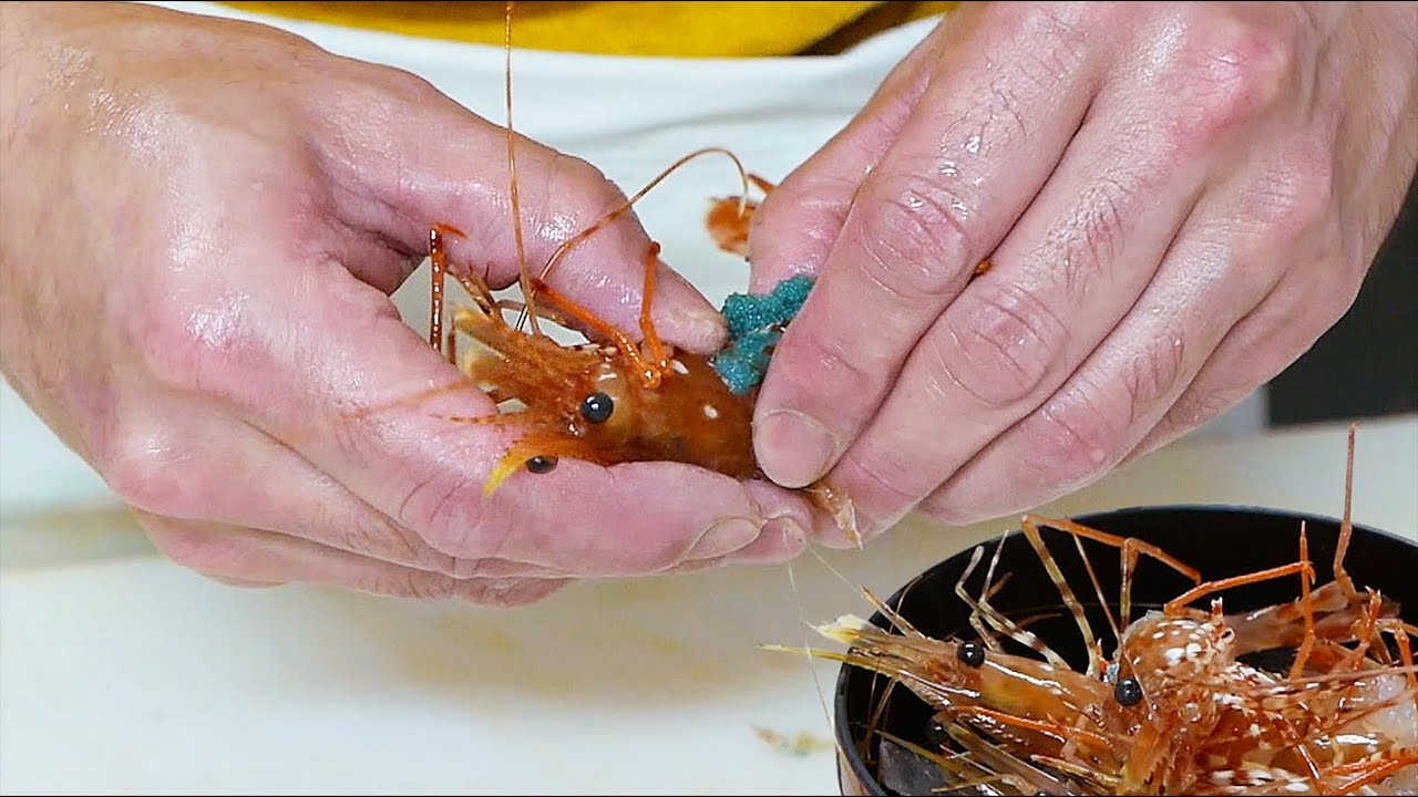 Japanese Street Food - BLUE EGG SHRIMP Clam Sashimi Hokkaido Seafood Japan | Travel Thirsty