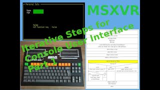 (english) MSXVR - User Interface in DOS Program using VR-Script