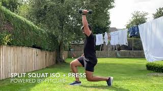 Split Squat ISO And Press
