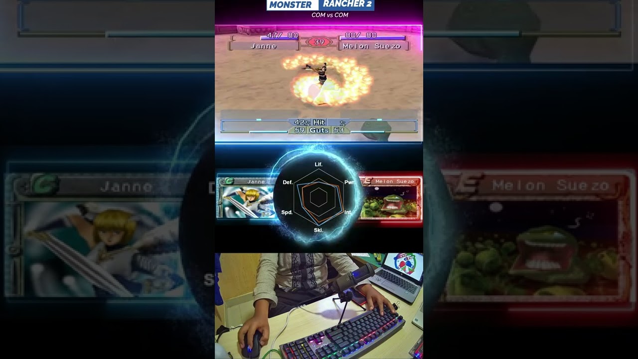 1 Janne Vs Melon Suezo (Sulawesi Island Battle Cup) - Monster Rancher 2