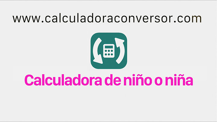 Calculadora para saber si es niño o niña 2022