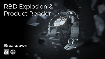 RBD Rock Explosion and Product Rendering | Houdini Beginner Tutorial | Cinema 4d Octane Render