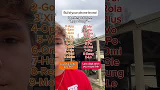 Build Your Phone Brand😭 Resimi