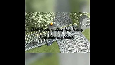 Mô tơ cổng trượt tự động tích hợp acqui lưu điện