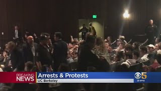 Protesters Arrested As Conservative Author Ann Coulter Makes Berkeley Appearance