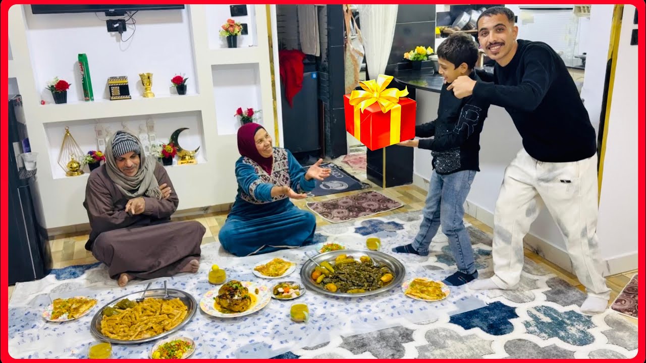 طارق ابنى فاجأني ببداية السنة الجديدة بعزومة لمت الحبايب حوليا وابن الغالية جالي بمفاجأه اكبر😭