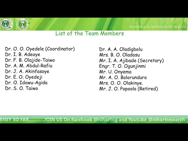 Empowering Youths and Promoting Hortipreneurs Through Horticultural Academy for Youths (Hay)Program