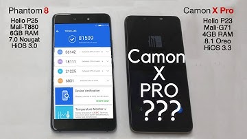 TECNO Camon X Pro vs Phantom 8 - Speed test, Antutu Benchmarks and RAM Management Comparison