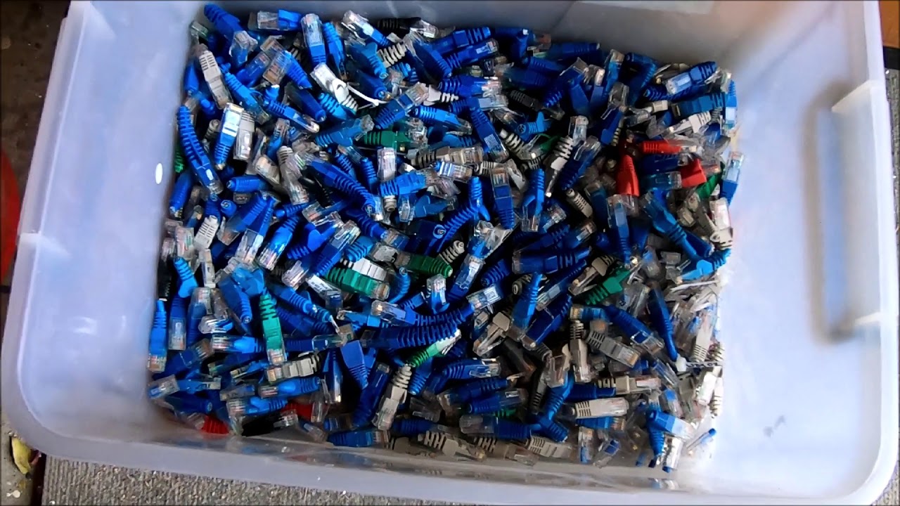 Scrap brass and copper wire from power plugs YouTube