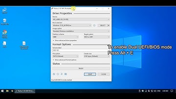 How to download Windows 10 and create a USB drive with RUFUS - Dual UEFI + Legacy BIOS - Alt + E