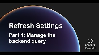 Event Operations: The Basics of Refresh Settings