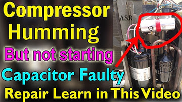 Split ac compressor not start taking high amps AC repair video compressor capacitor faulty Learn