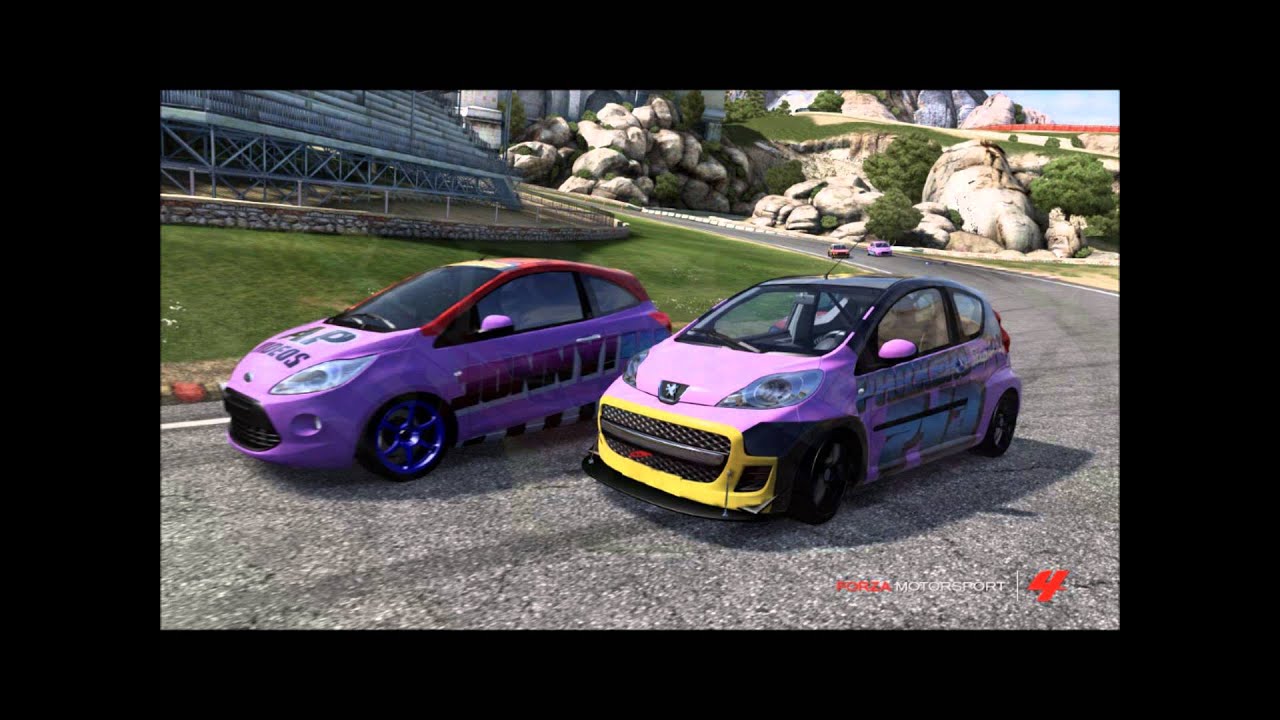 week 4 real deal one shot forza motorsport 4 banger racing - YouTube