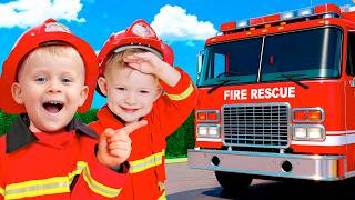 firefighter adam rescue pretend play