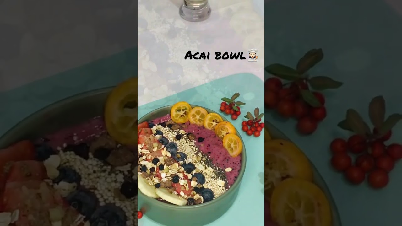 ACAİ BOWL????????‍????#acaiberry  #acaibowl #yalıçapkını   #yemek #keşfetteyiz #tarif #vegan #smothing