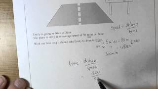 Q14 June 2014 1H  Working with speed and converting units of distance