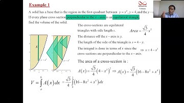 Volume by Cross-Sections Examples 1 and 2
