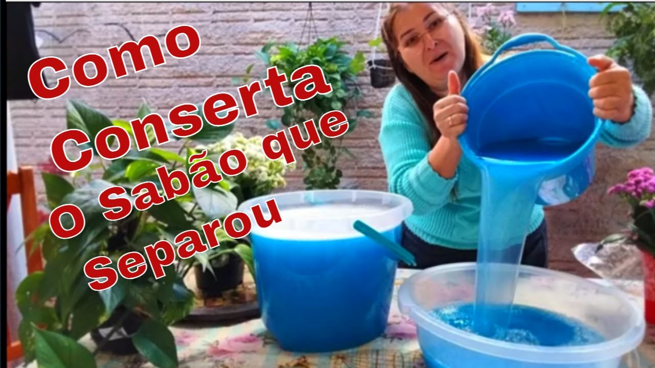 COMO CONSERTAR O SABÃO LIQUIDO QUE SEPAROU OU NÃO DEU PONTO