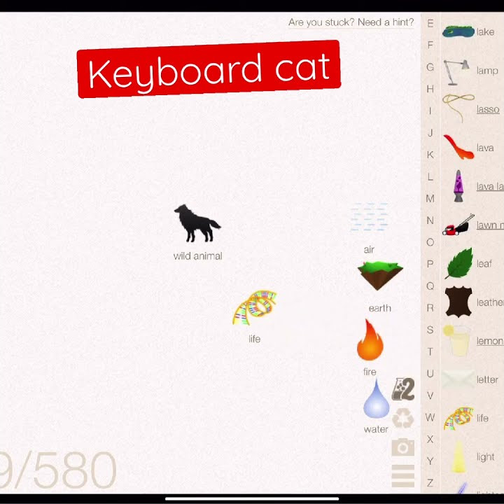 Little Alchemy how to make keyboard cat? YouTube