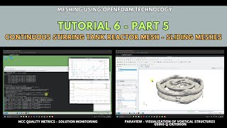 Famous Meshing with snappyHexMesh | Tutorial 6-Part 5 | Continuous stirring tank reactor mesh Profile