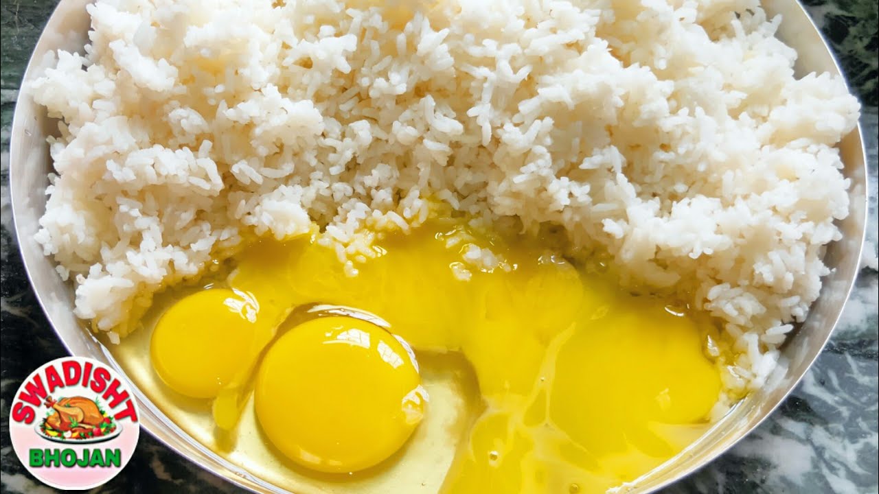 🍛egg rice recipe बचे हुए चावल से बनाए झटपट अंडा चावल egg fried rice/how