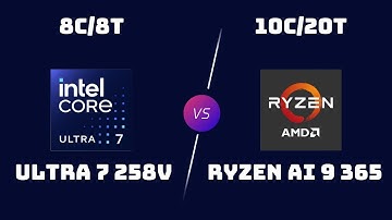 Ultra 7 258V vs Ryzen AI 9 365 – AI-Focused Laptop CPU Showdown
