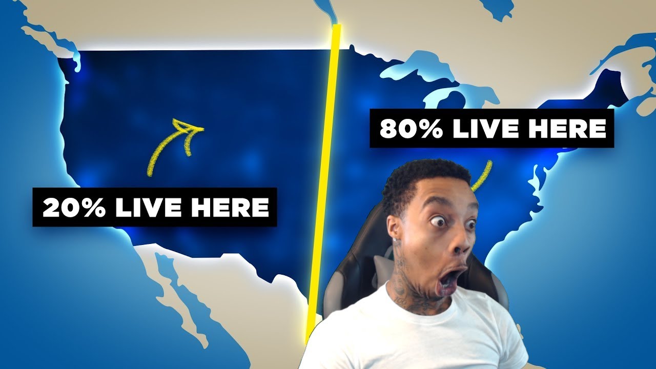 Reacting To Why 80% of Americans Live East of This Line!