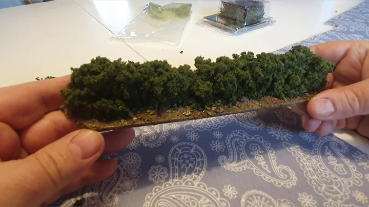 How to make cheap and easy hedges for wargaming