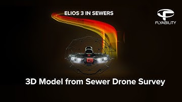 Georeferencing of underground sewer networks with the Elios 3 drone