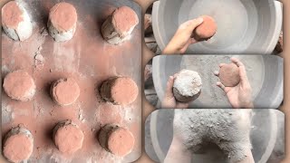 81 Dusty White Cement & Sand With Powdery Paste Crumbling In Tub ..