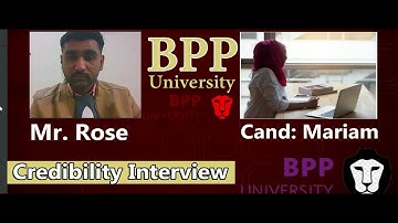 Credibility Interview of BPP University | Pre CAS Interview of Mariam | Mock interview