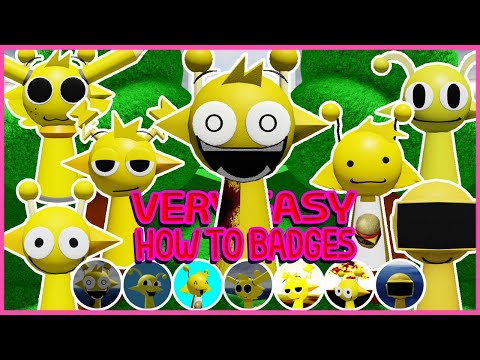 Roblox - Update - How to get 7 Badges in 3D Sprunki Roleplay {SIMON UPDATE}