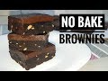 No Bake Brownies with Graham Crackers (No bake Fudgy Brownies)