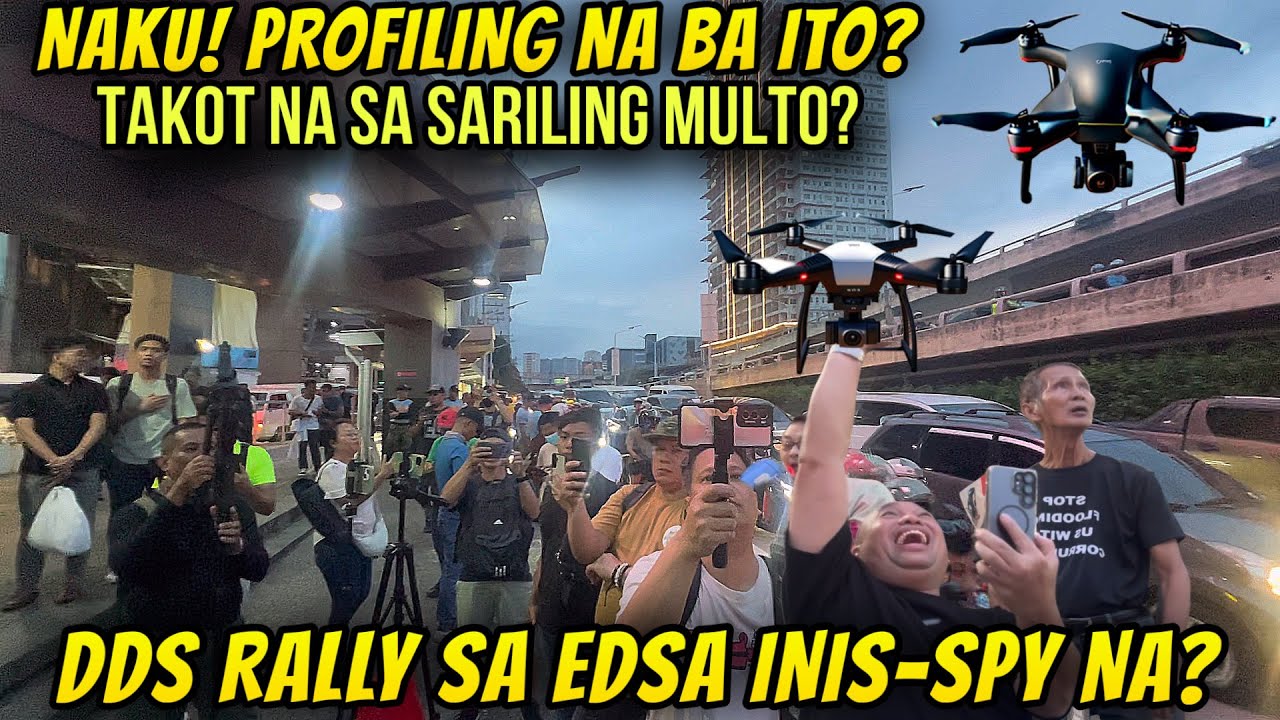 DUTERTE SUPPORTERS RALLY SA EDSA MAY NAG SPY? - YouTube