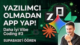 AI İLE FULL-STACK PROJE GELİŞTİRME! | SUPABASE MCP + OPENCODE | YAPAY ZEKA HATTI #3