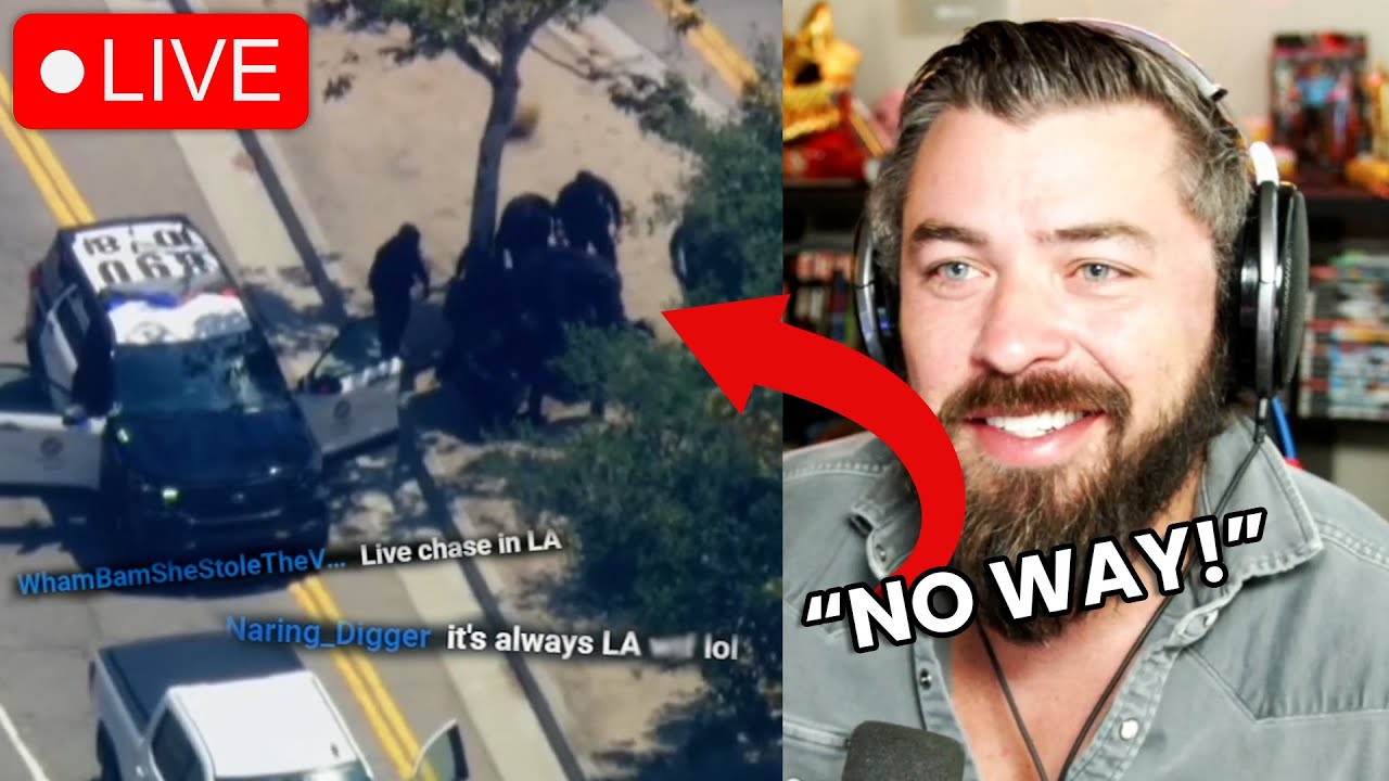 We Watched a LIVE Police Chase! - Los Angeles - YouTube
