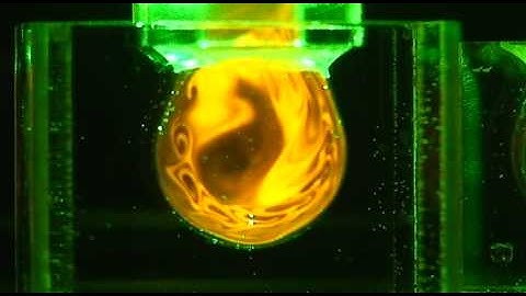 flow visualization around aneurysm model