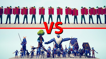 PRESENT ELF Team vs SECRET Team - Totally Accurate Battle Simulator TABS