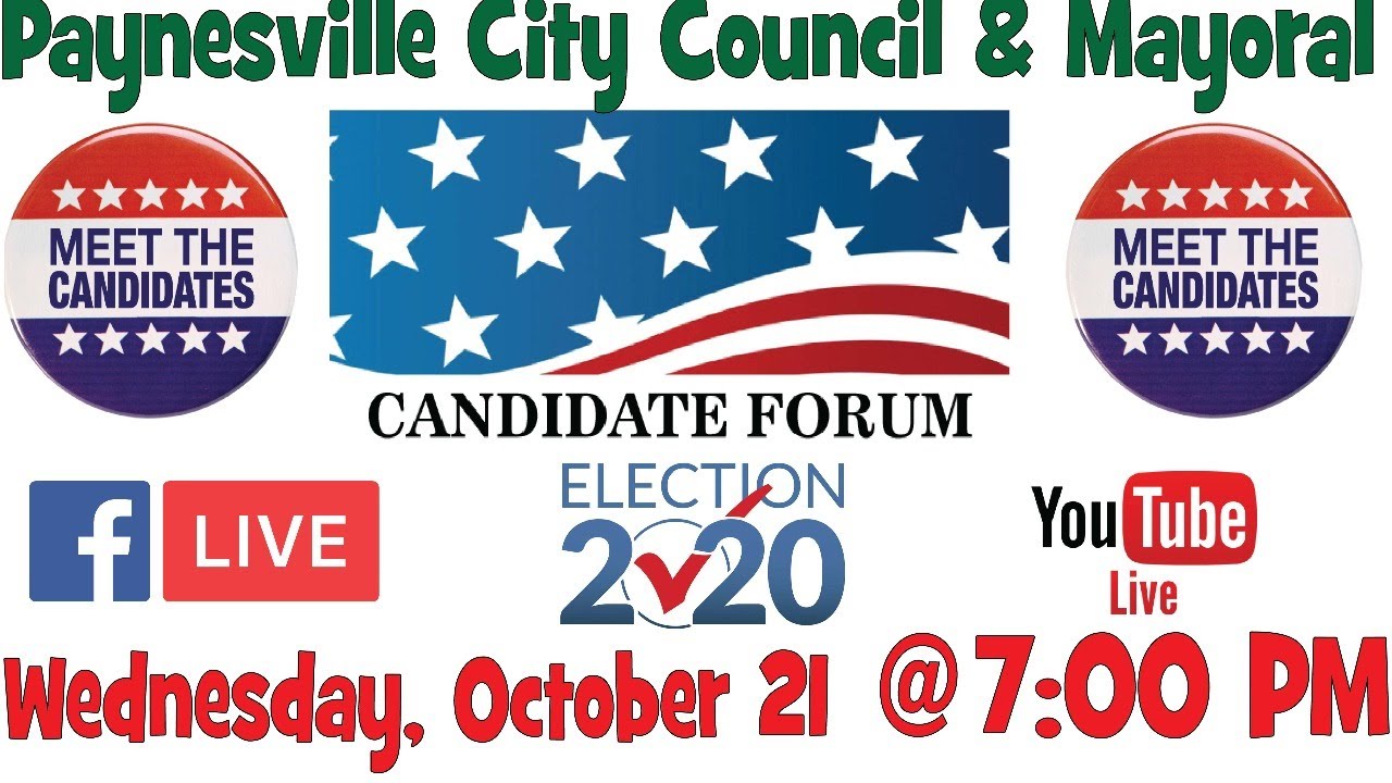 2020 Paynesville City Council & Mayoral Candidate Forum YouTube