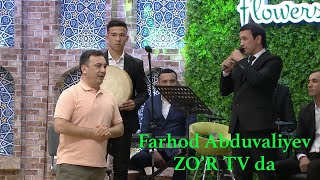 Farhod Abduvaliyev ZO'R TVda jonli ijro ...
