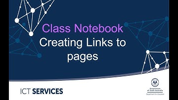 Class Notebook - Creating Links to pages