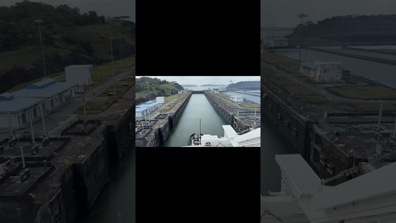 Cruising The Panama Canal - Huge Gates!