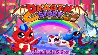 Dragon Story Valentine's Day - iPhone & iPad Gameplay Video screenshot 1