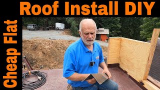 Cheap Flat Roof Install DIY - Last 30 year - Self Stick Rubber Roof Installation - Flashing Detail