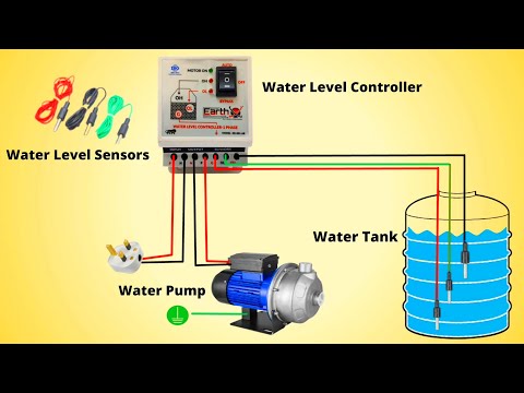 Automatic Water Level Controller Wiring For Water Pump | Auto ON Off