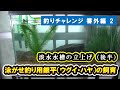 泳がせ釣り用銀平（ウグイ・ハヤ）の飼育、淡水水槽の立上げ（後半）