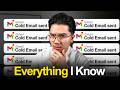 4 Years of SUCCESSFUL COLD EMAIL ADVICE in 15 Minutes