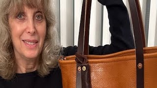 GO FORTH GOODS PEANUT BISON LEATHER🥜 SMALL AVERY TOTE : WHAT'S IN MY BAG
