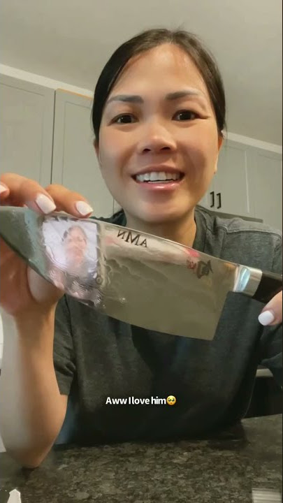 Husband gifts wife new Shun knife